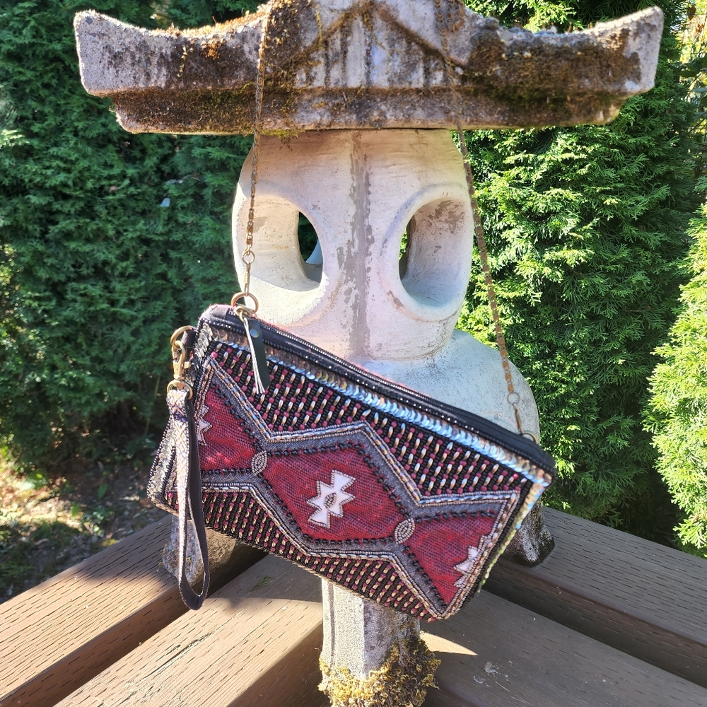 Steve Madden beaded sequin crossbody Purse